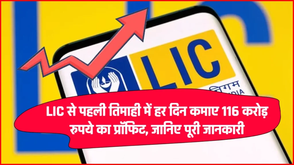 LIC से पहली तिमाही में हर दिन कमाए 116 करोड़ रुपये का प्रॉफिट, जानिए पूरी जानकारी
