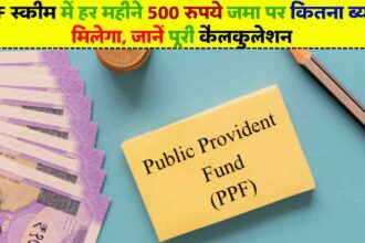 PPF स्कीम में हर महीने 500 रुपये जमा पर कितना ब्याज मिलेगा, जानें पूरी कैलकुलेशन